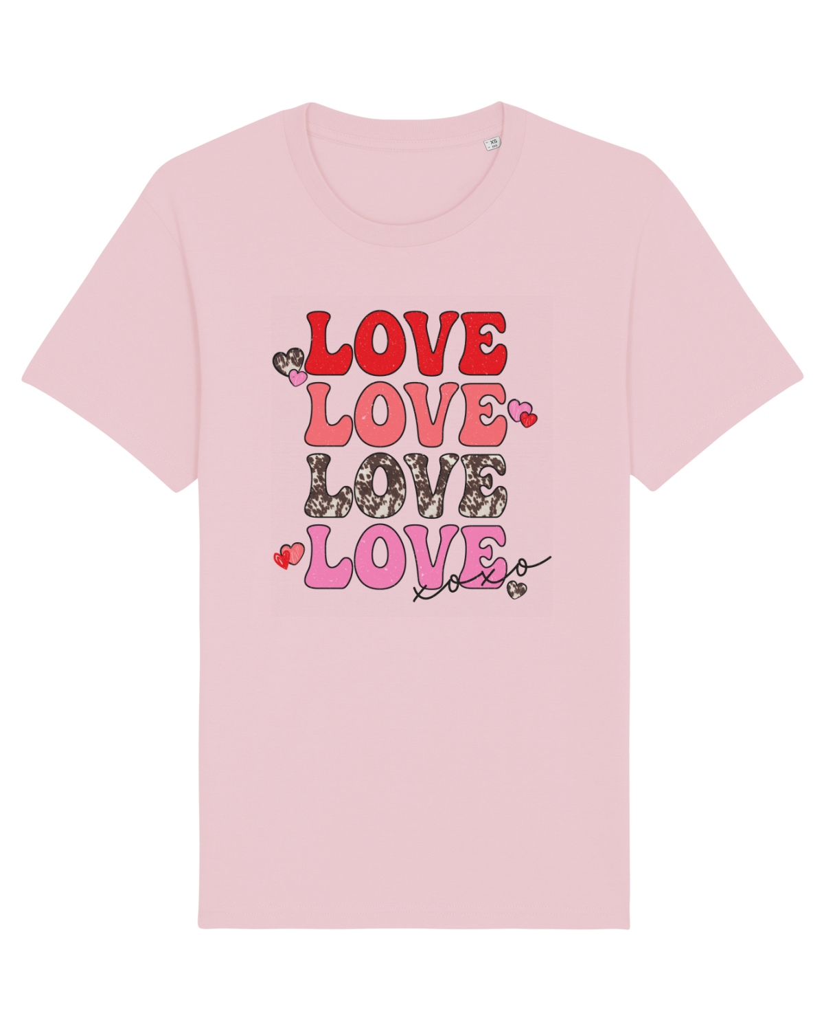 Tricou mânecă scurtă Unisex Rocker Cotton Pink