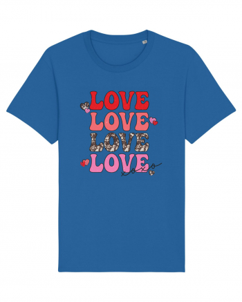 4 x Love XOXO Royal Blue