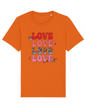 4 x Love XOXO Bright Orange