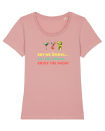 Enjoy the show Tricou mânecă scurtă guler larg fitted Damă Expresser