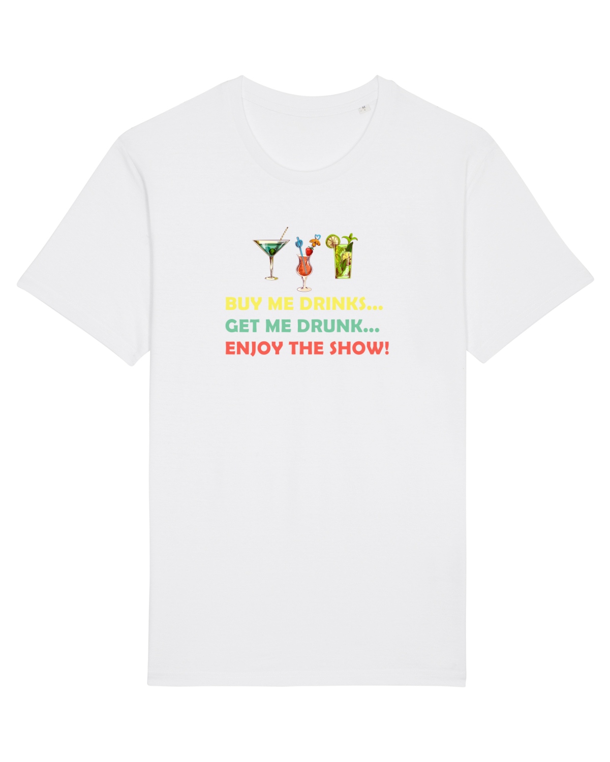 Tricou mânecă scurtă Unisex Rocker White