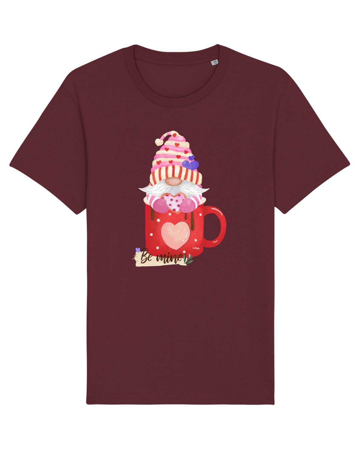 Tricou mânecă scurtă Unisex Rocker Burgundy