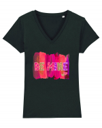 Be Mine Watercolor Tricou mânecă scurtă guler V Damă Evoker