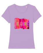 Be Mine Watercolor Tricou mânecă scurtă guler larg fitted Damă Expresser