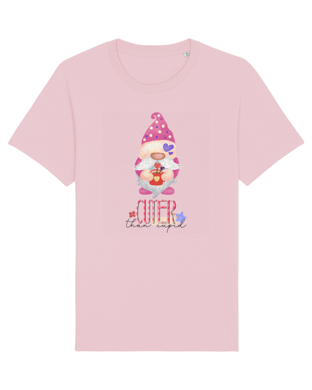 Tricou mânecă scurtă Unisex Rocker Cotton Pink