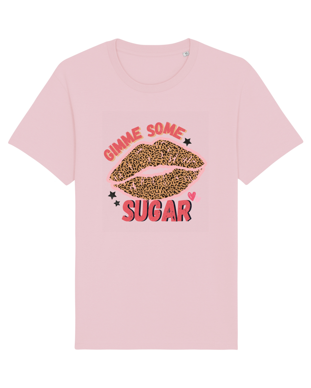 Tricou mânecă scurtă Unisex Rocker Cotton Pink