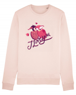 I Love You Sweet Owls Bluză mânecă lungă Unisex Rise