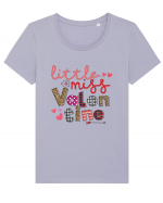 Little Miss Valentine Tricou mânecă scurtă guler larg fitted Damă Expresser