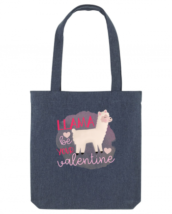 Llama Be Your Valentine Midnight Blue