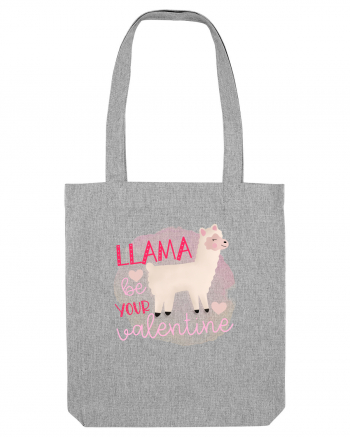 Llama Be Your Valentine Heather Grey