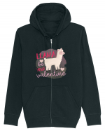 Llama Be Your Valentine Hanorac cu fermoar Unisex Connector