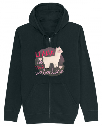 Llama Be Your Valentine Black