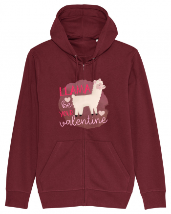 Llama Be Your Valentine Burgundy