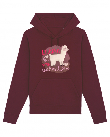 Llama Be Your Valentine Burgundy