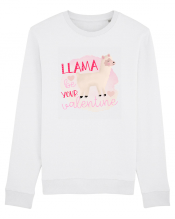 Llama Be Your Valentine White