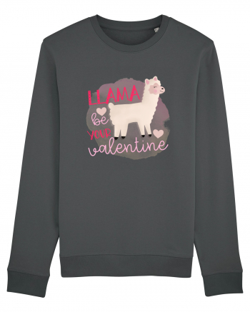 Llama Be Your Valentine Anthracite