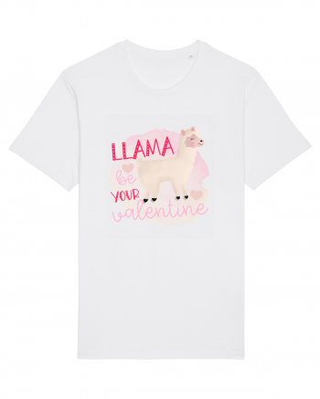 Llama Be Your Valentine White