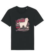 Llama Be Your Valentine Tricou mânecă scurtă Unisex Rocker