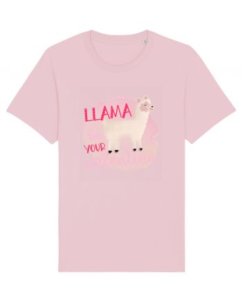 Llama Be Your Valentine Cotton Pink