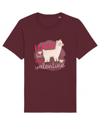 Llama Be Your Valentine Burgundy