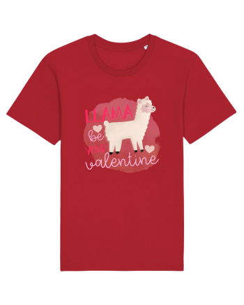 Llama Be Your Valentine Red