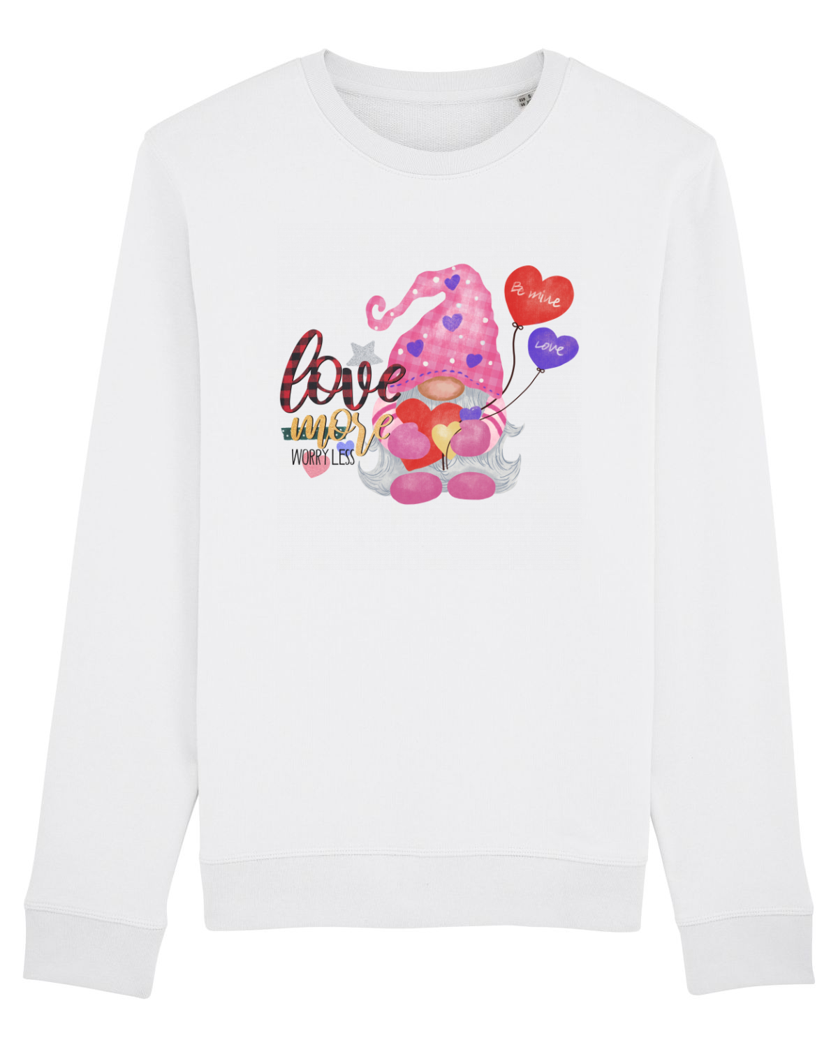 Bluză mânecă lungă Unisex Rise White