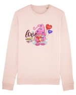 Love More Worry Less Gnome Bluză mânecă lungă Unisex Rise