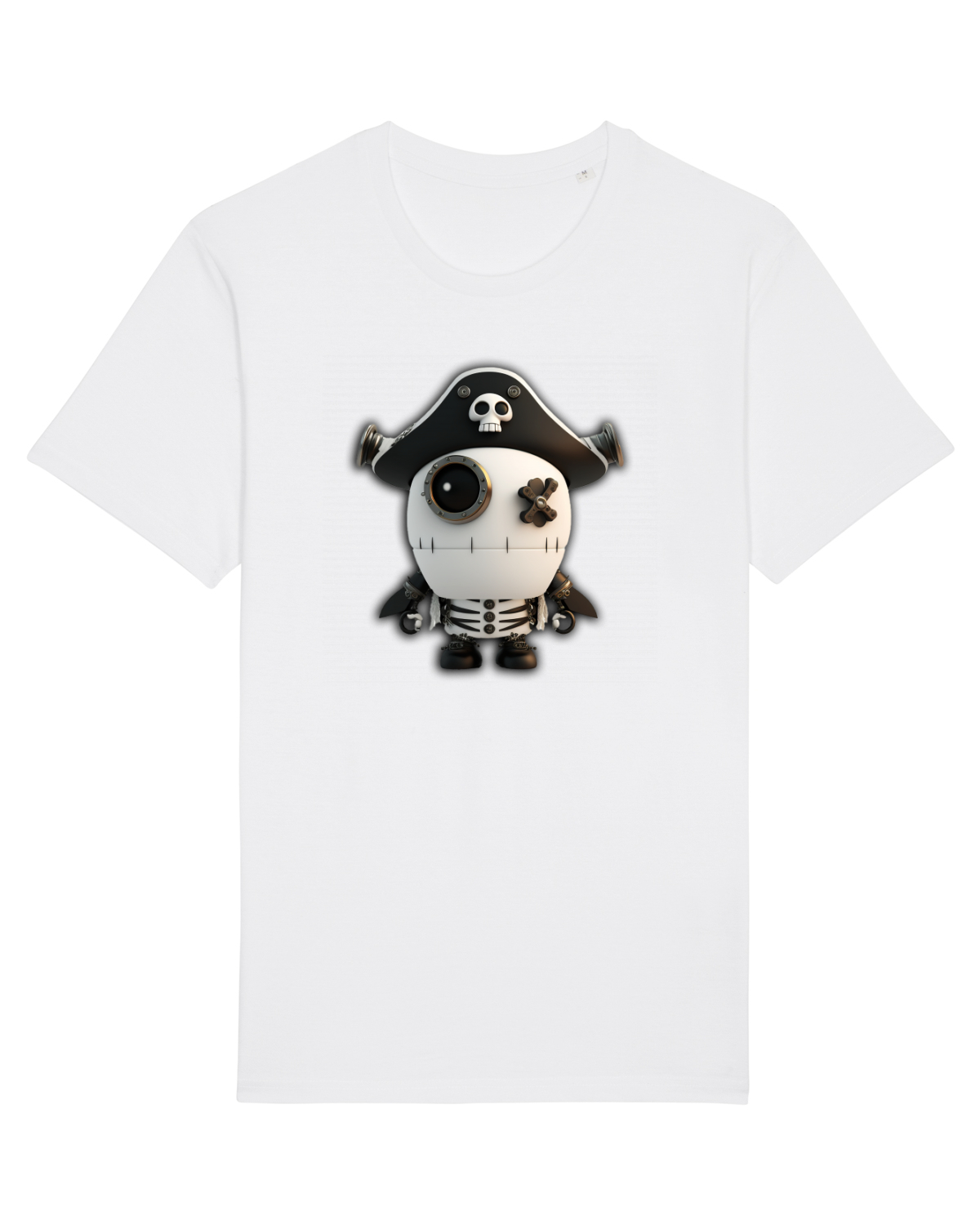 Tricou mânecă scurtă Unisex Rocker White