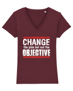 Change the plan Tricou mânecă scurtă guler V Damă Evoker