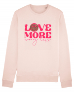 Love More Worry Less Bluză mânecă lungă Unisex Rise