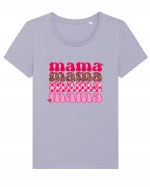 Mama Valentine Tricou mânecă scurtă guler larg fitted Damă Expresser