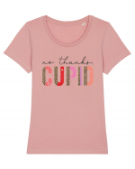 No Thanks Cupid Tricou mânecă scurtă guler larg fitted Damă Expresser