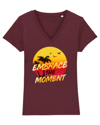 Embrace the moment Burgundy