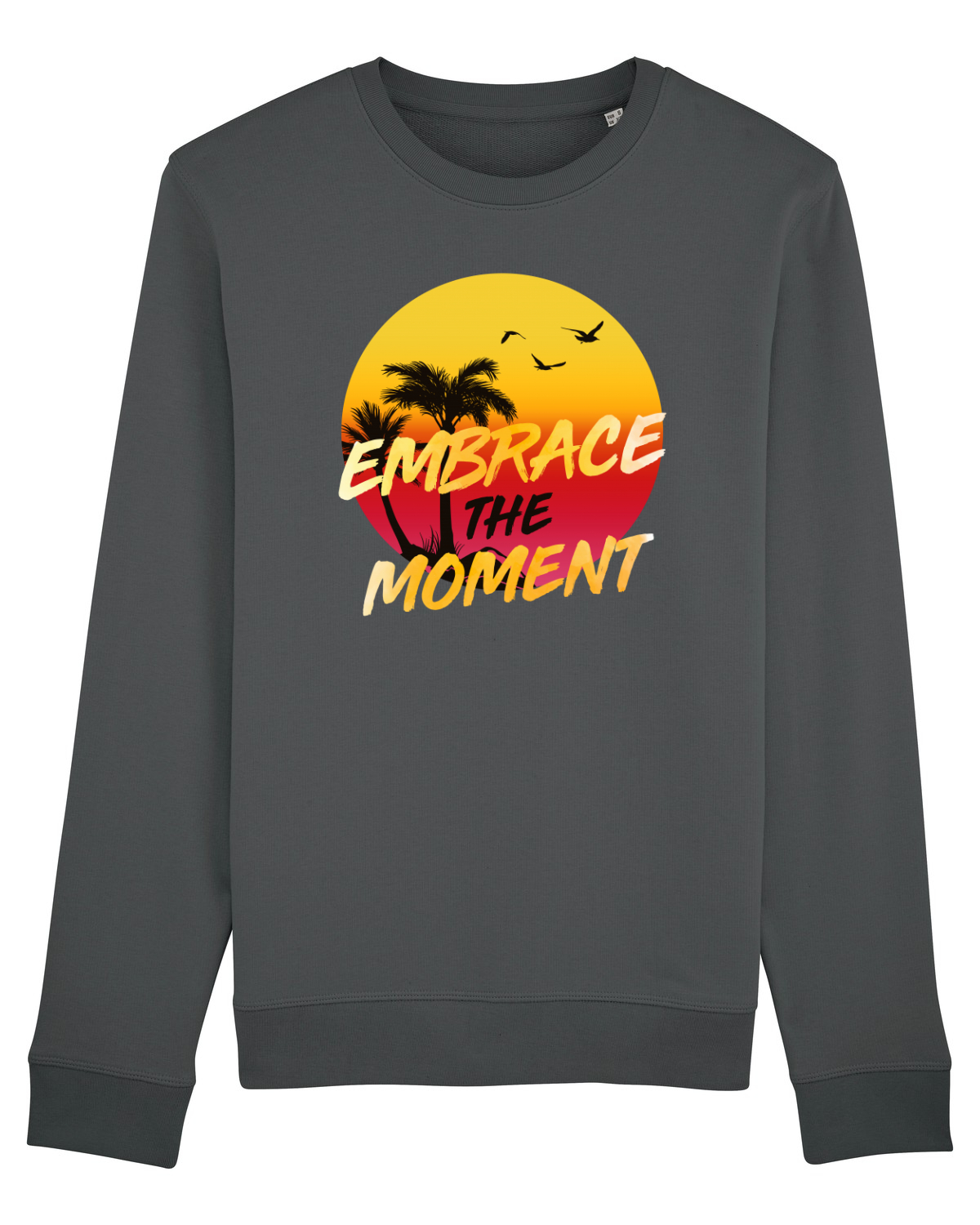 Bluză mânecă lungă Unisex Rise Anthracite