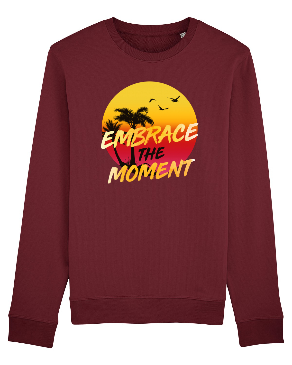 Bluză mânecă lungă Unisex Rise Burgundy
