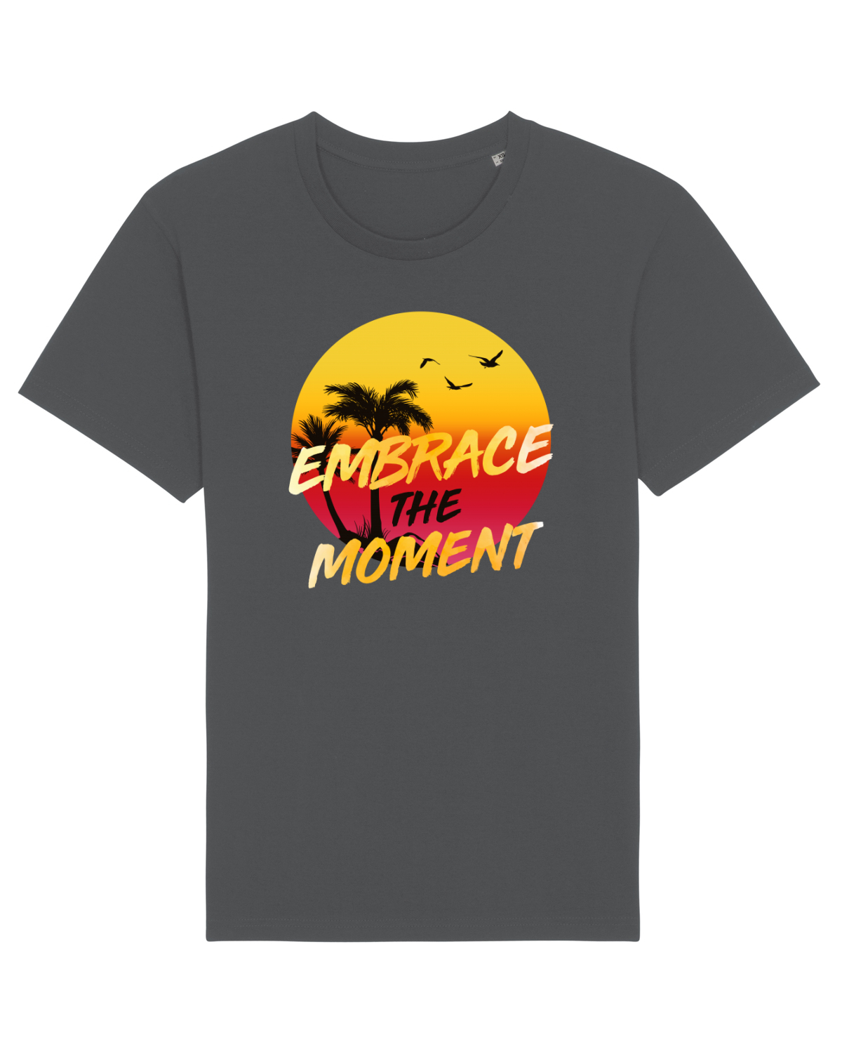Tricou mânecă scurtă Unisex Rocker Anthracite