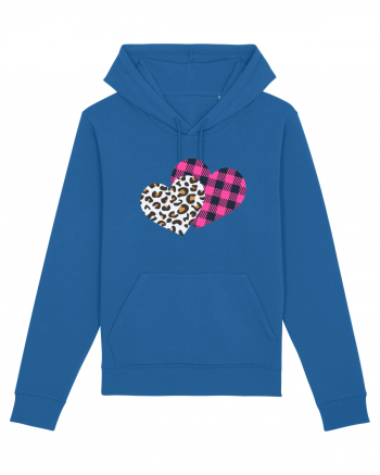 Print Hearts Royal Blue