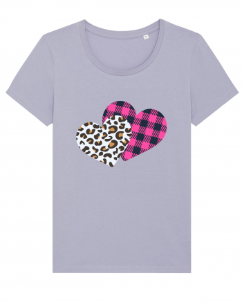 Print Hearts Lavender