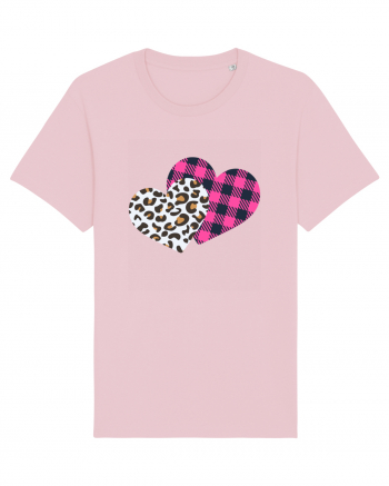 Print Hearts Cotton Pink