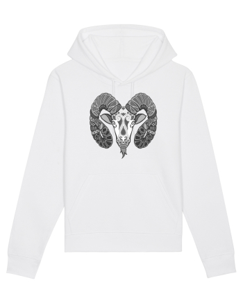 Berbec-zodiac B&W White