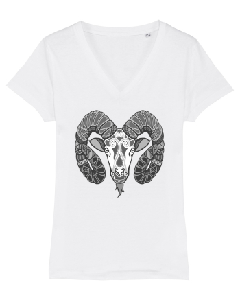 Berbec-zodiac B&W White