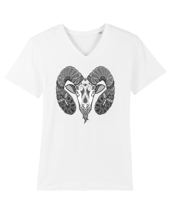 Berbec-zodiac B&W White