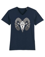 Berbec-zodiac B&W Tricou mânecă scurtă guler V Bărbat Presenter