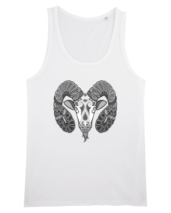 Berbec-zodiac B&W White