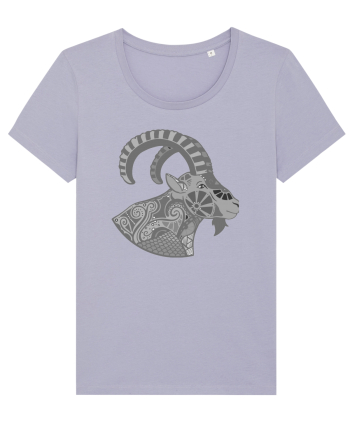 Capricorn-zodiac B&W Lavender