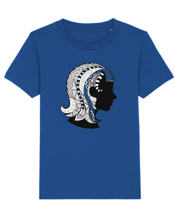 Fecioara-zodiac B&W Majorelle Blue