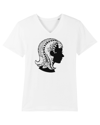 Fecioara-zodiac B&W White