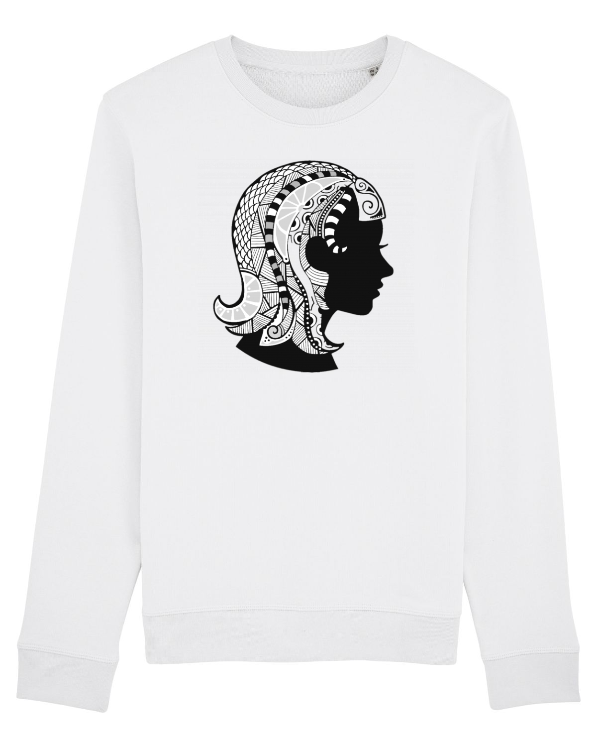 Bluză mânecă lungă Unisex Rise White