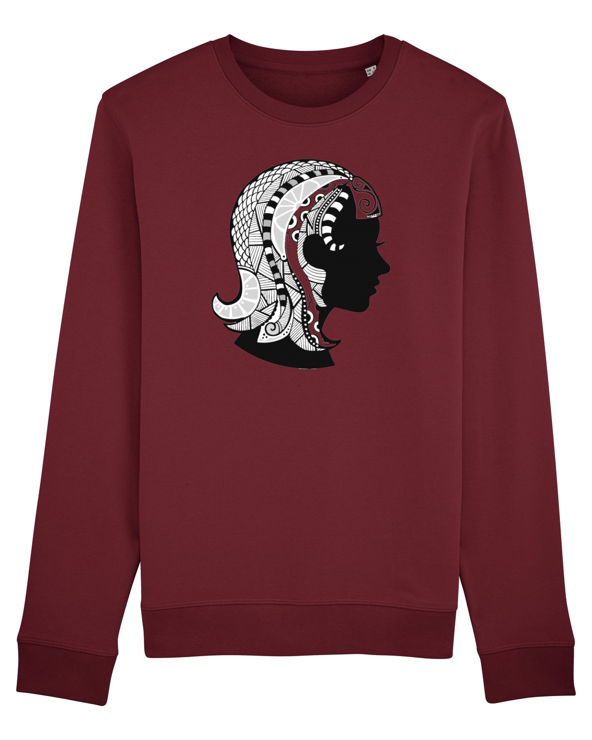 Bluză mânecă lungă Unisex Rise Burgundy