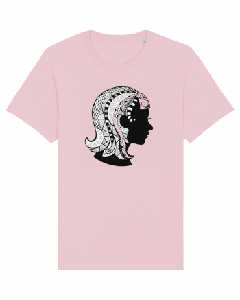 Fecioara-zodiac B&W Cotton Pink